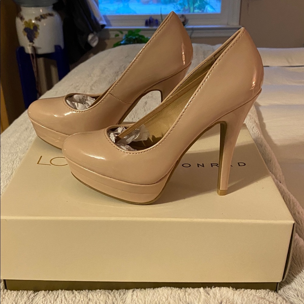 Lauren Conrad Nude Platform Heels NWT